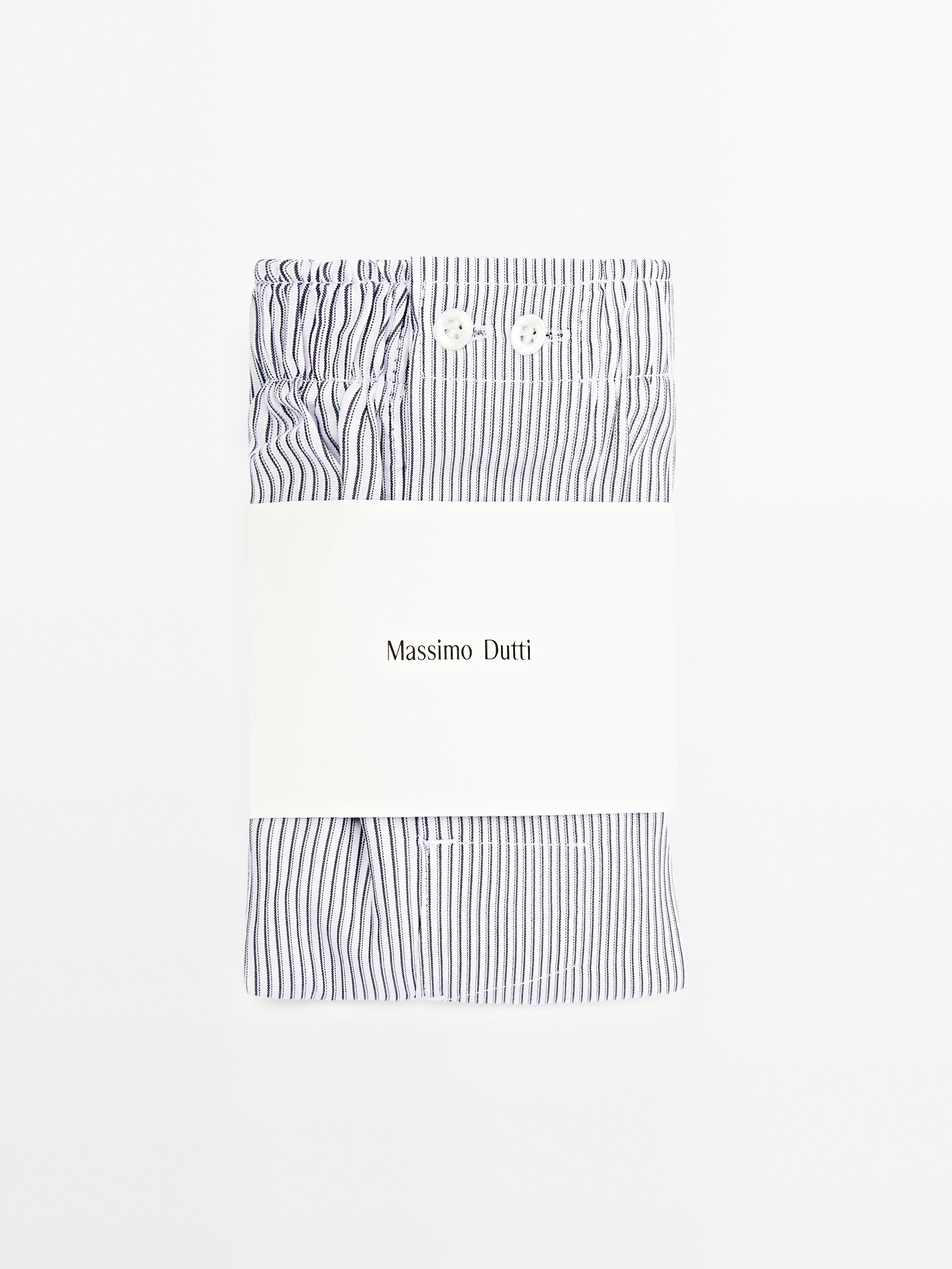 Caleçon imprimé rayures doubles